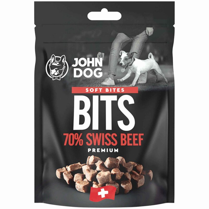 Przysmak dla psa JOHN DOG Soft Bites Wołowina szwajcarska 100 g