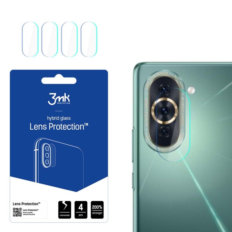 Szkło hybrydowe na obiektyw 3MK Lens Protection do Huawei nova 10