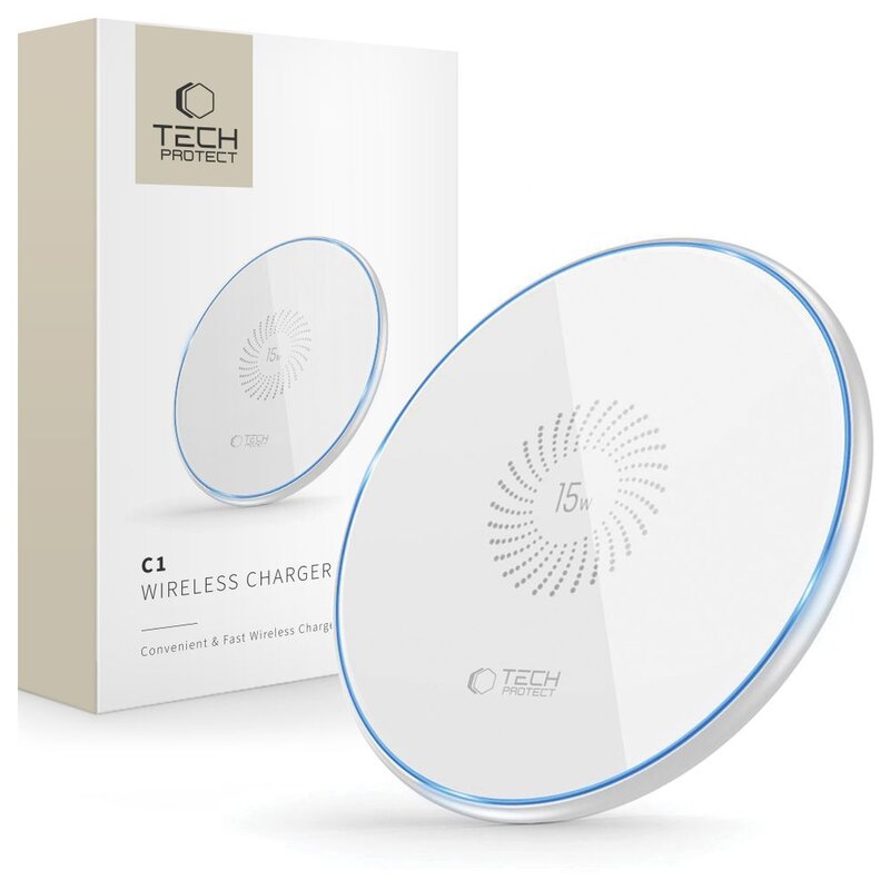 Ładowarka indukcyjna TECH-PROTECT QI15W-C1 15W Biały Qi MagSafe