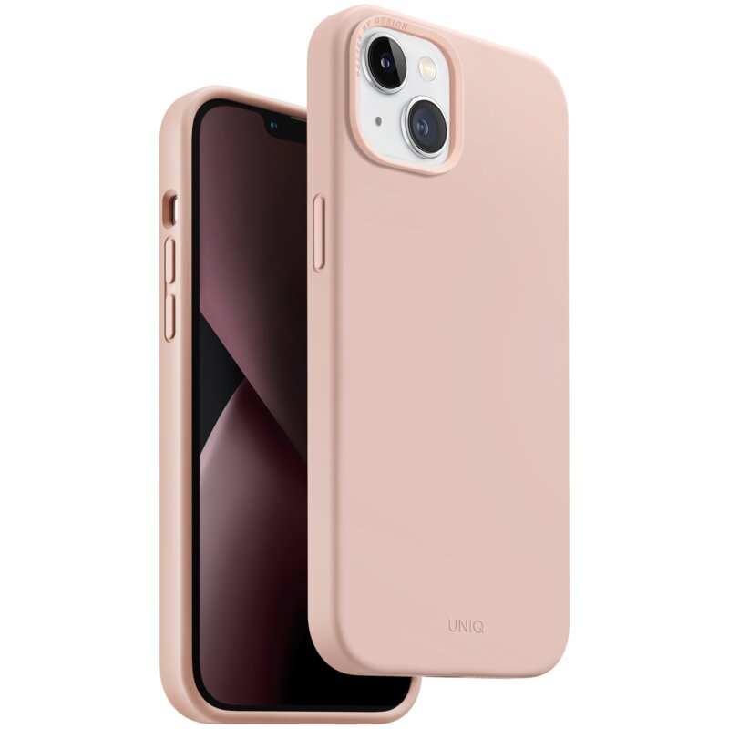Etui UNIQ Lino Hue do Apple iPhone 14 Plus Różowy
