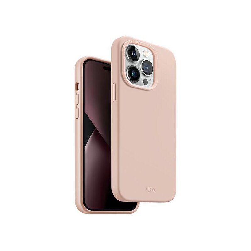 Etui UNIQ Lino Hue do Apple iPhone 14 Pro Różowy