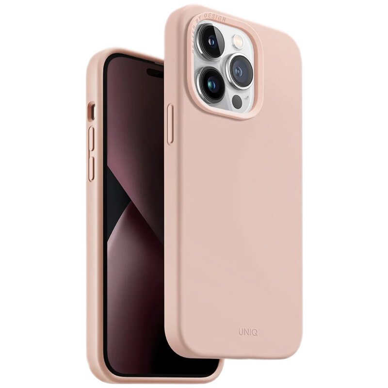Etui UNIQ Lino do Apple iPhone 14 Pro Różowy