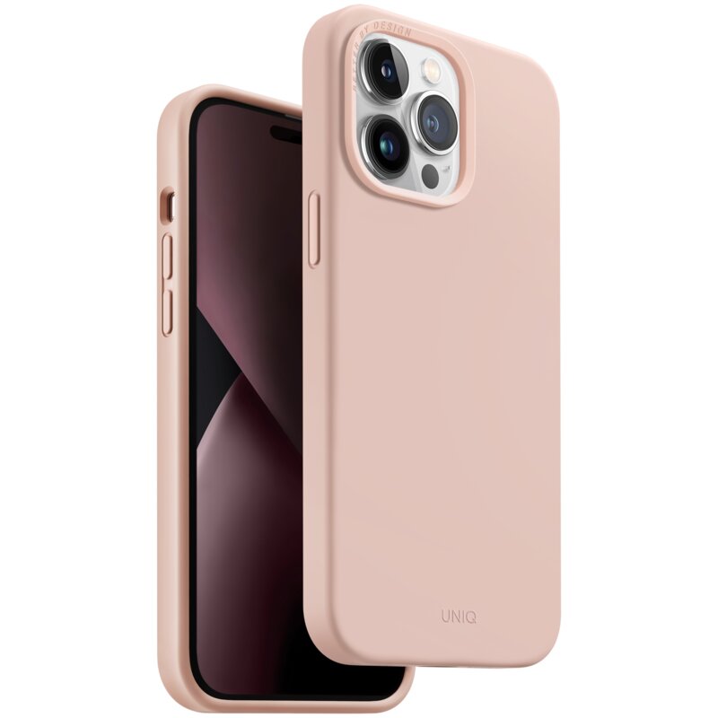 Etui UNIQ Lino do Apple iPhone 14 Pro Max Różowy