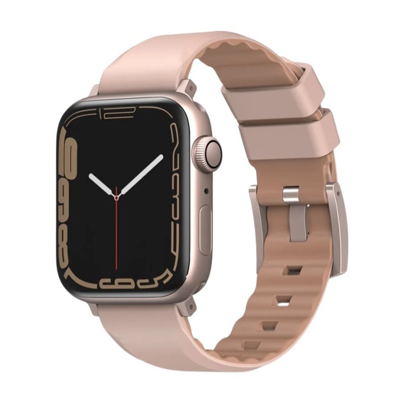 UNIQ Linus Airosoft Silicone do Apple Watch Series do koperty 38/40/41mm Różowy
