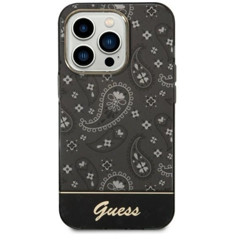 Etui GUESS Bandana Paisley do Apple iPhone 14 Pro Max Czarny