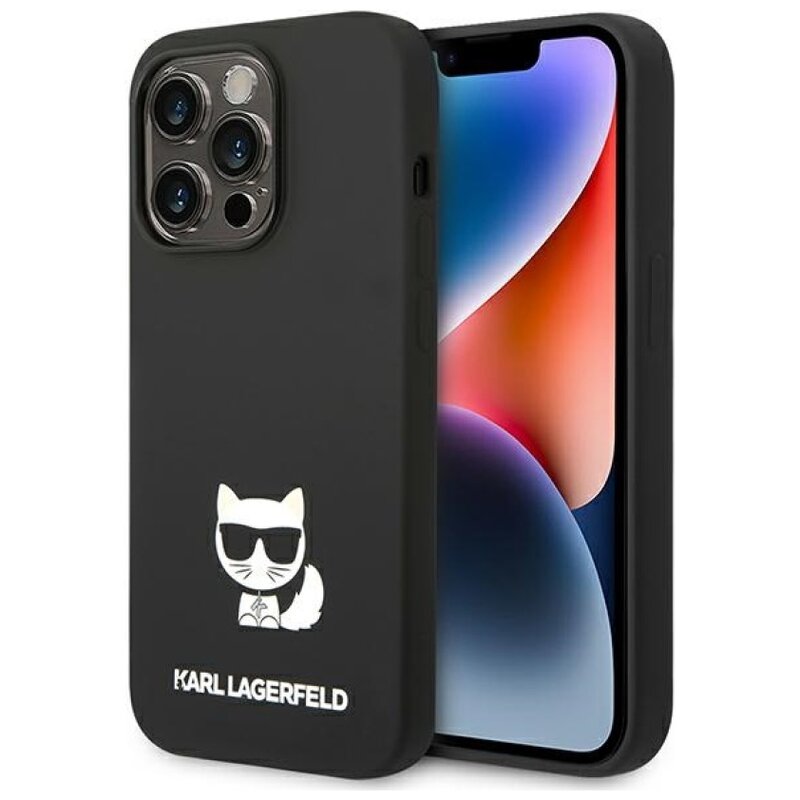 Karl Lagerfeld Silicone Choupette Body KLHCP14LSLCTBK do iPhone 14 Pro