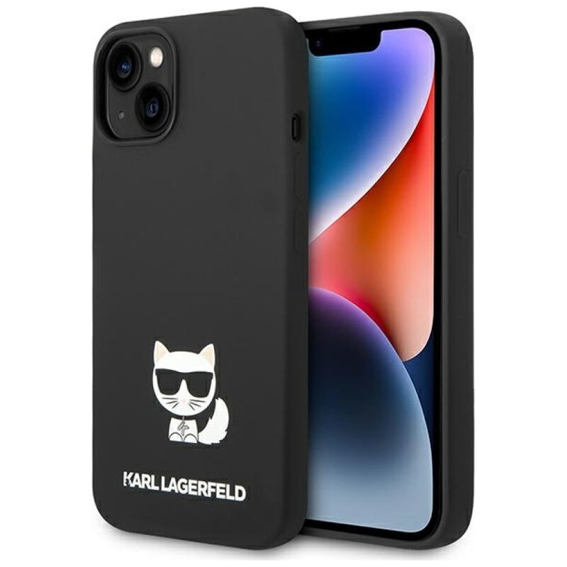 Etui KARL LAGERFELD Silicone Choupette Body do Apple iPhone 14 Plus/15 Plus Czarny