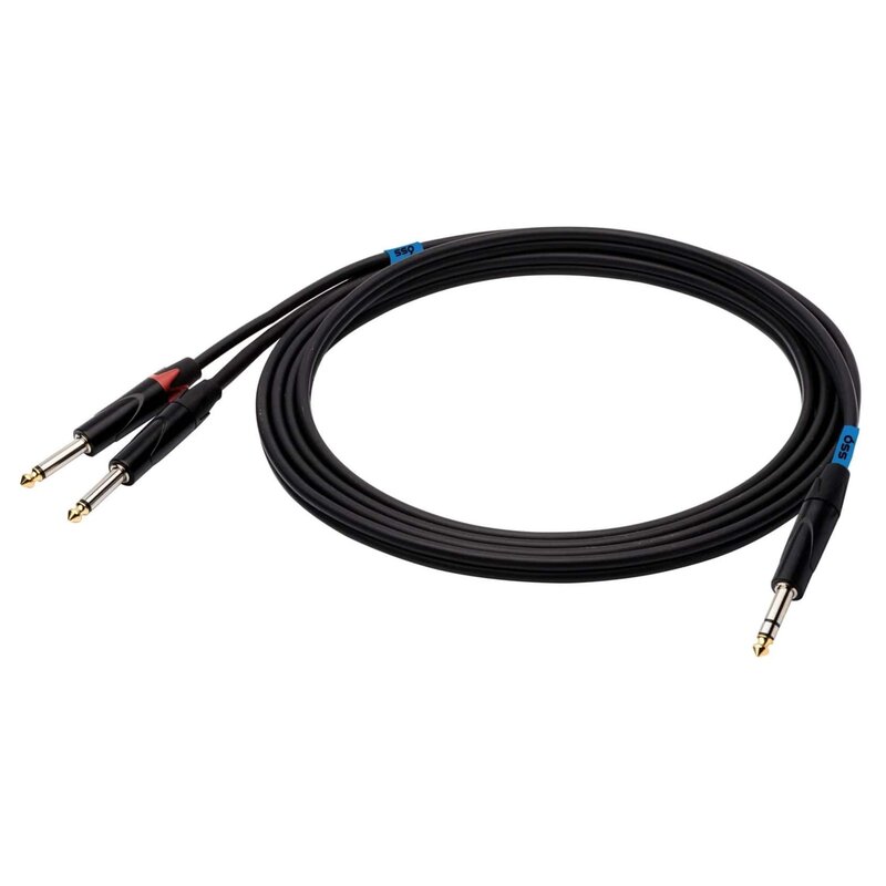 SSQ JSJM2 - kabel Jack stereo - 2x Jack Mono 2 metrowy