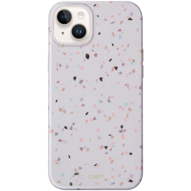 Etui UNIQ Coehl Terrazzo do Apple iPhone 14 Piaskowy