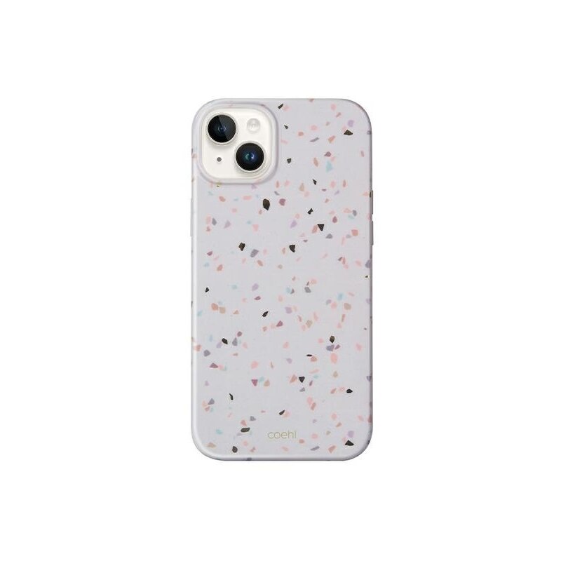 Etui UNIQ Coehl Terrazzo do Apple iPhone 14 Plus Piaskowy
