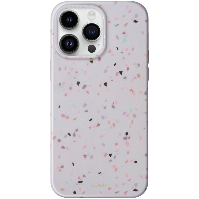Etui UNIQ Coehl Terrazzo do Apple iPhone 14 Pro Max Piaskowy