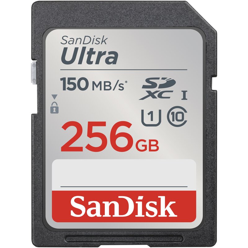 Karta pamięci SANDISK Ultra SDXC 256 GB 150 MB/s C10 UHS-I SDSDUNC-256G-GN6IN