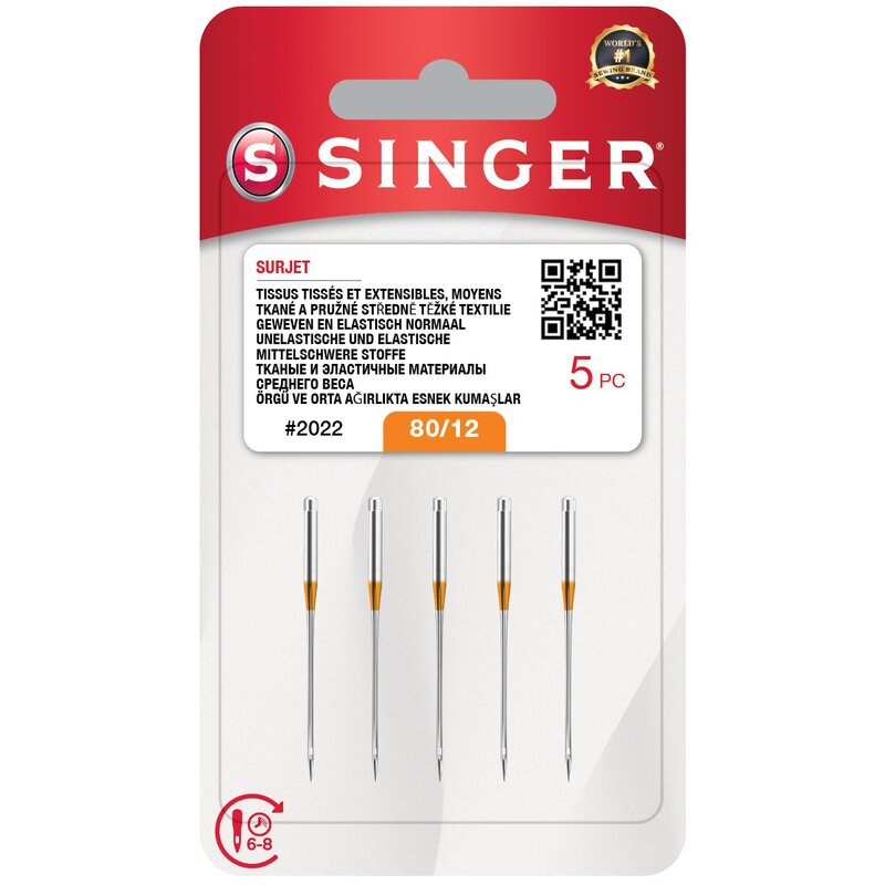 Igła SINGER N2022 80/12 (5 sztuk)
