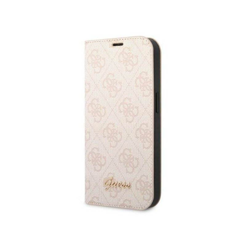 Etui GUESS 4G Vintage Gold Logo do Apple iPhone 14 Pro Różowy