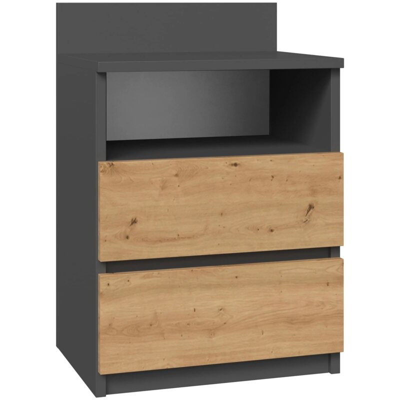 Szafka nocna TOP E SHOP Malwa M1 40 x 32 x 59 cm BrÄ zowo-szary