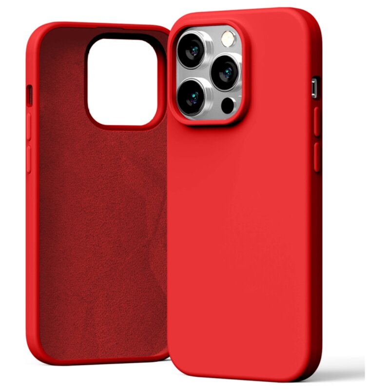 Etui MERCURY Silicone do Apple iPhone 14 Pro Czerwony