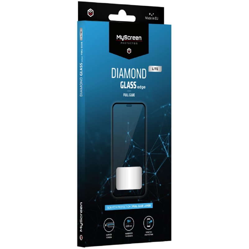 Szkło hartowane MYSCREEN Diamond Glass Lite Edge Full Glue do Apple iPhone 14 Pro Czarny