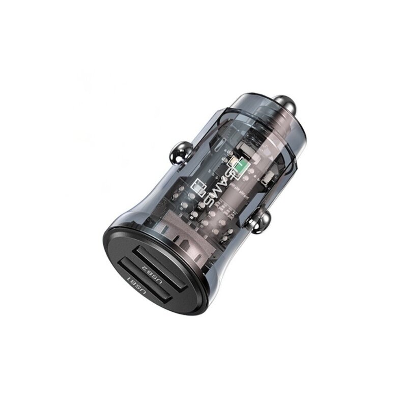 USAMS C31 2xUSB-A Fast Charge 3A Czarny
