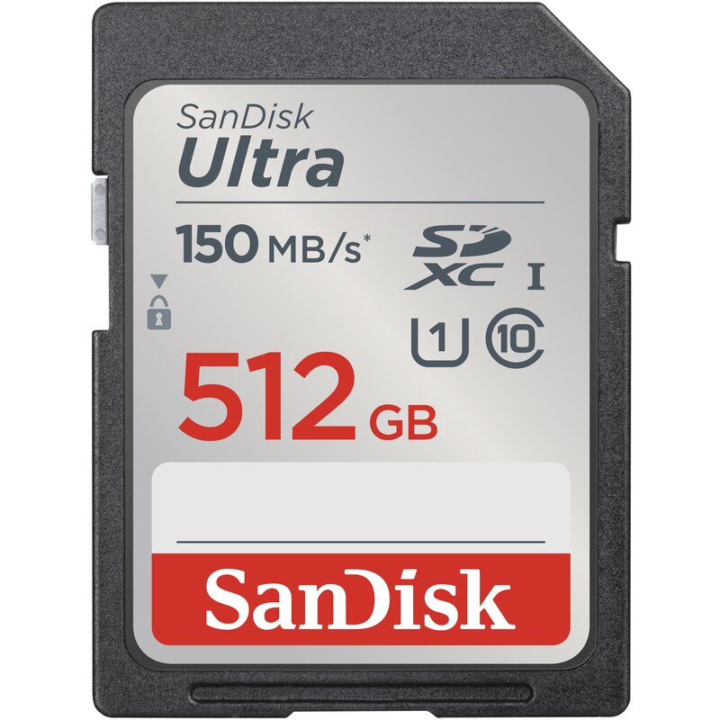 Sandisk 512GB SDXC Ultra 150MB/s C10 UHS-I