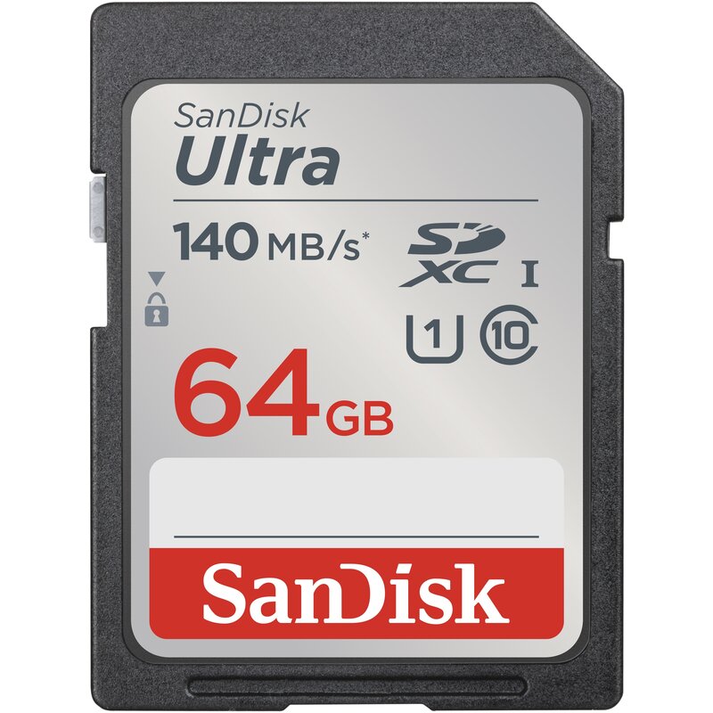 Sandisk 64GB SDXC Ultra 140MB/s C10 UHS-I