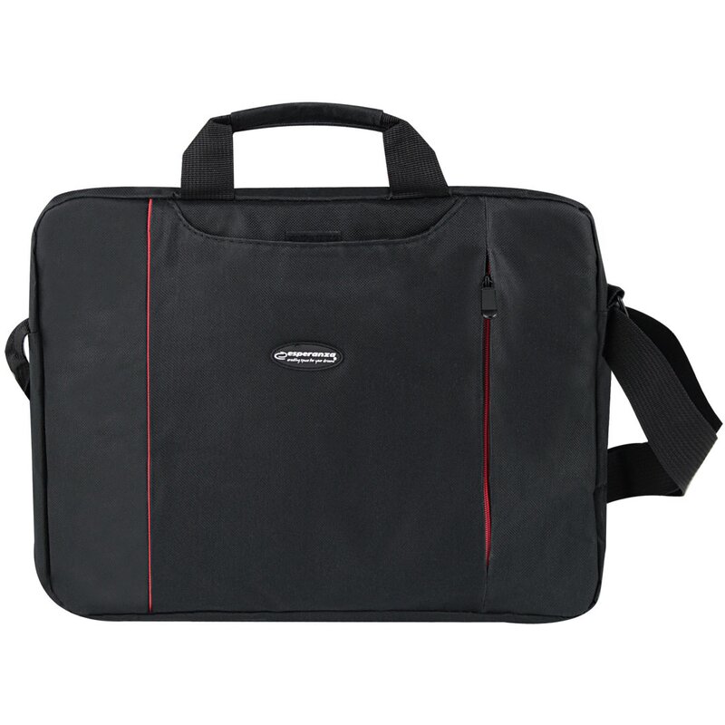 Torba na laptopa ESPERANZA Salerno 15.6 cali Czarno-czerwony