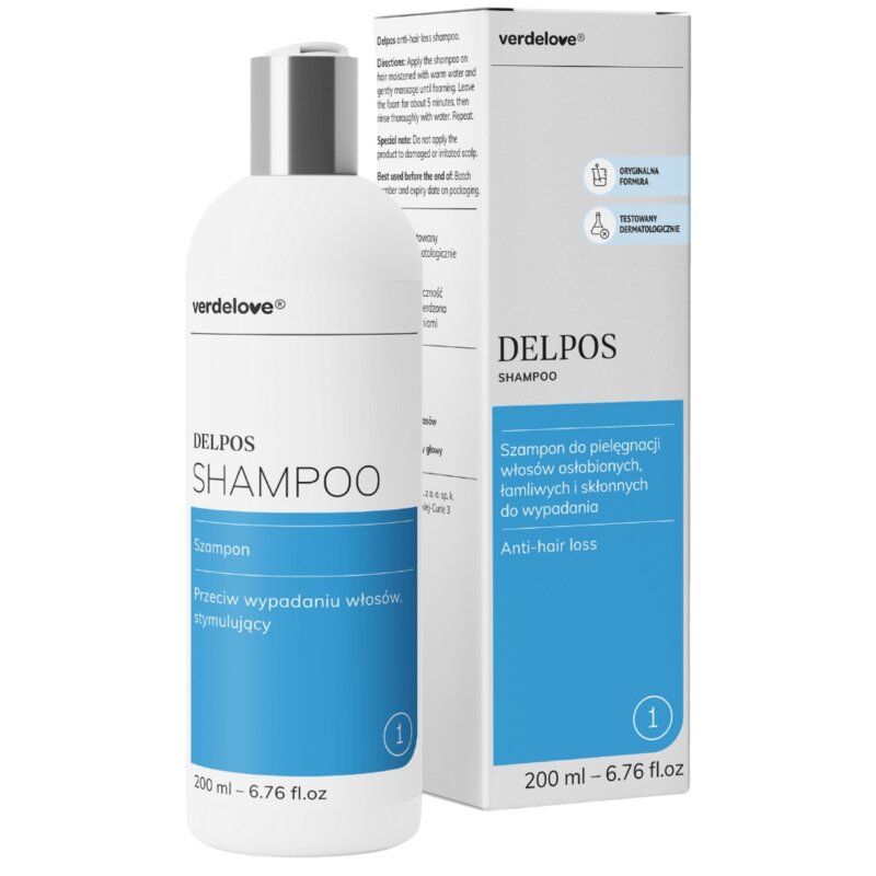 Szampon VERDELOVE Delpos Przeciw wypadaniu włosów 200 ml