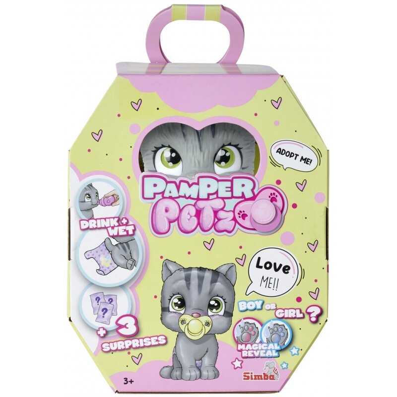 Zabawka SIMBA Pamper Petz Kotek z pieluszkowego gangu 105953051