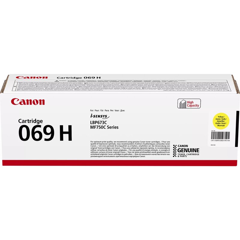Canon CLBP 069H żółty do 5500str