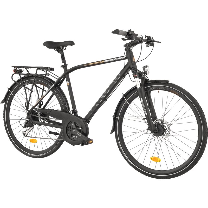 Rower trekkingowy INDIANA X-Road 5.0 M23 28 cali Shimano męski Czarny