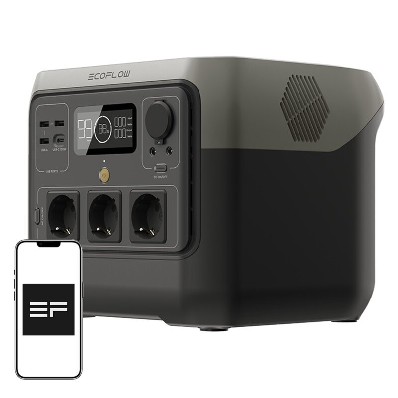 Stacja zasilania ECOFLOW RIVER 2 Pro 768 Wh Bank energii