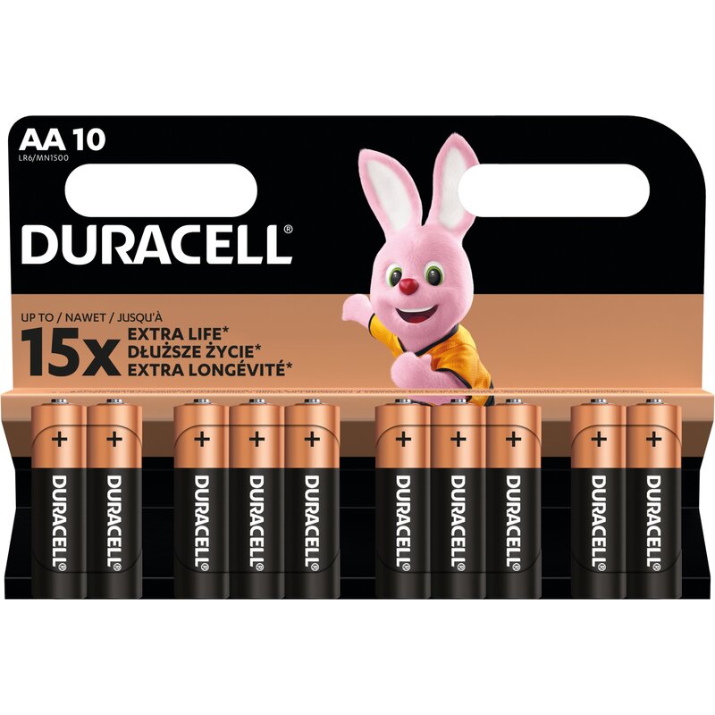 Baterie alkaliczne DURACELL Basic AA 10 szt.