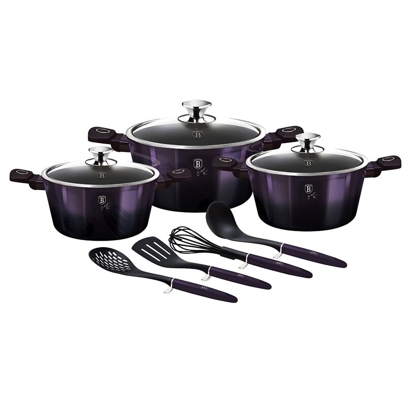 Zestaw garnków BERLINGER HAUS Purple BH-7141 (10 elementów)