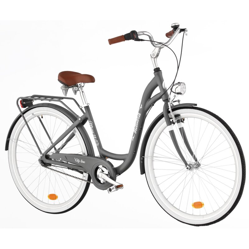 Rower miejski INDIANA Moena A7B 28 cali damski Grafitowy