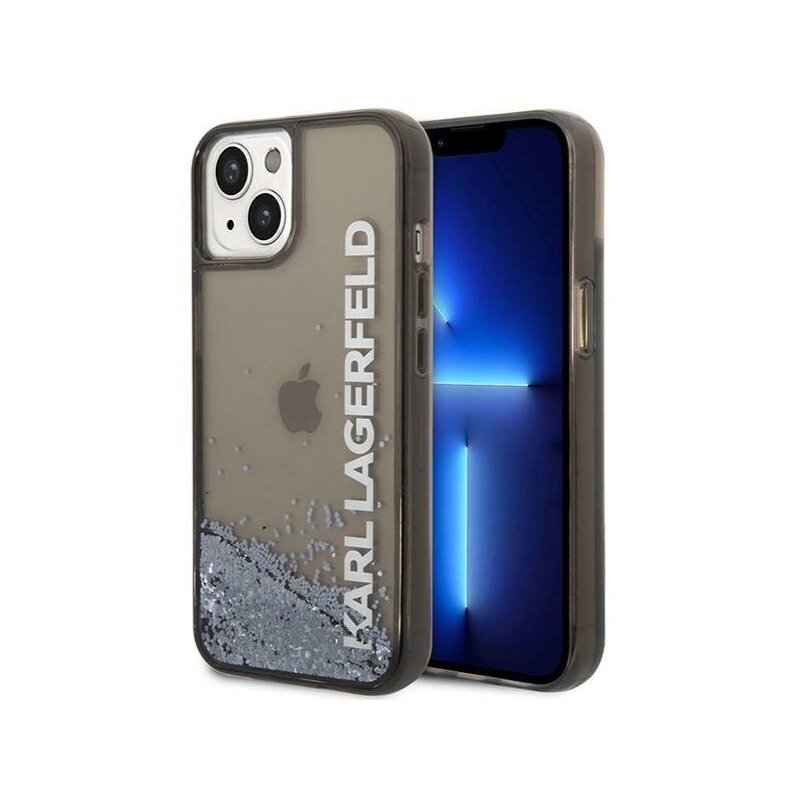 Etui KARL LAGERFELD Liquid Glitter Elong do Apple iPhone 14 Plus Czarny