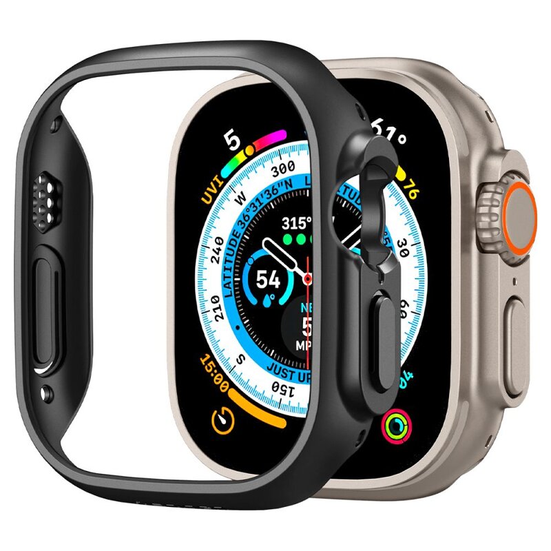 Etui SPIGEN Thin Fit do Apple Watch Ultra z serii 1/2/3 (49mm) Czarny