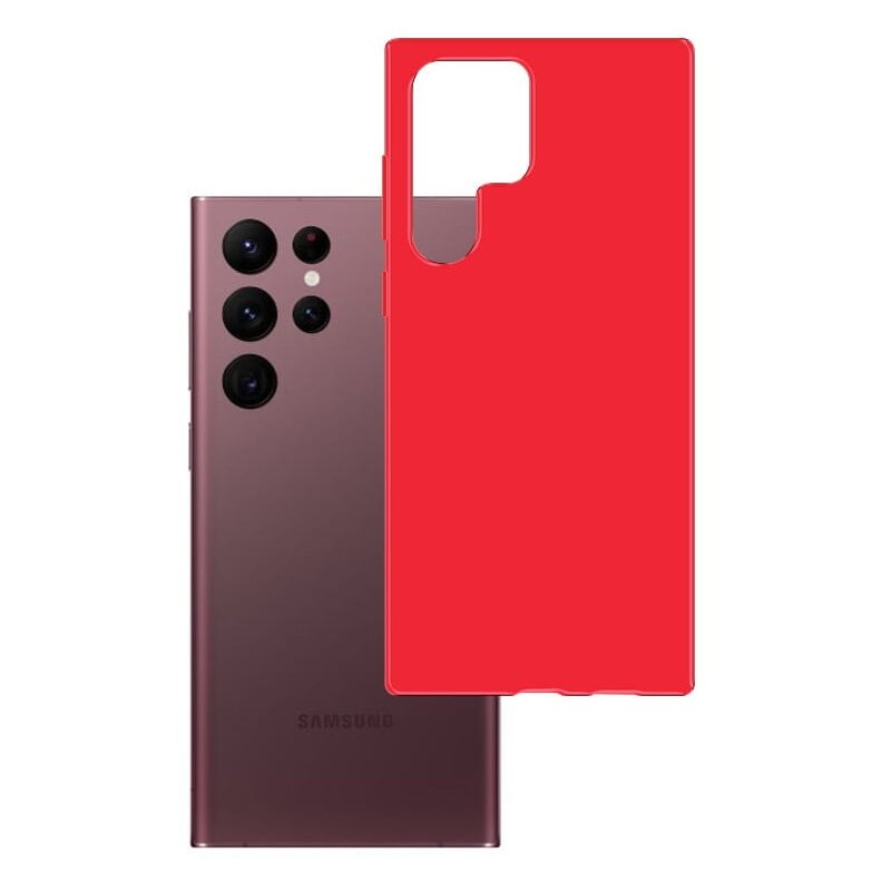 Etui 3MK Matt Case do Samsung Galaxy S23 Ultra Czerwony