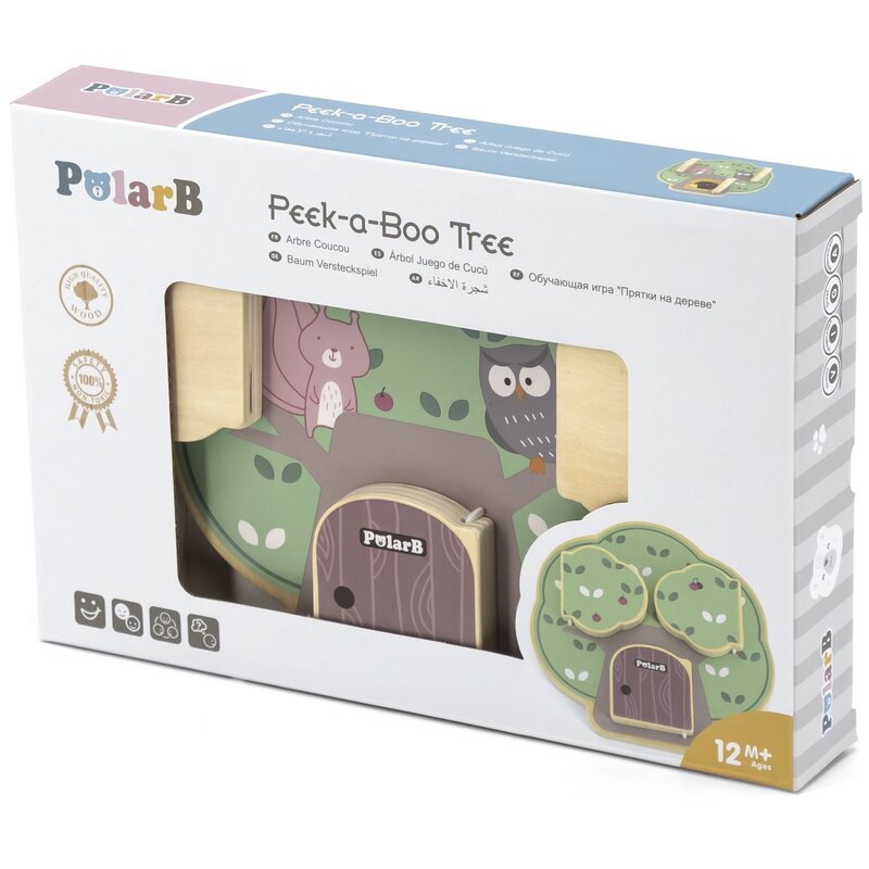 Zabawka edukacyjna VIGA PolarB Drzewo Peek-a-boo 44088