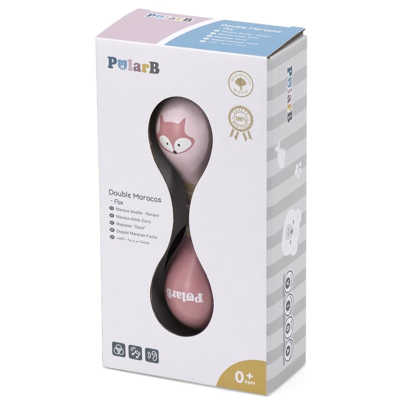 Zabawka marakas dwustronny VIGA PolarB Lis 44090