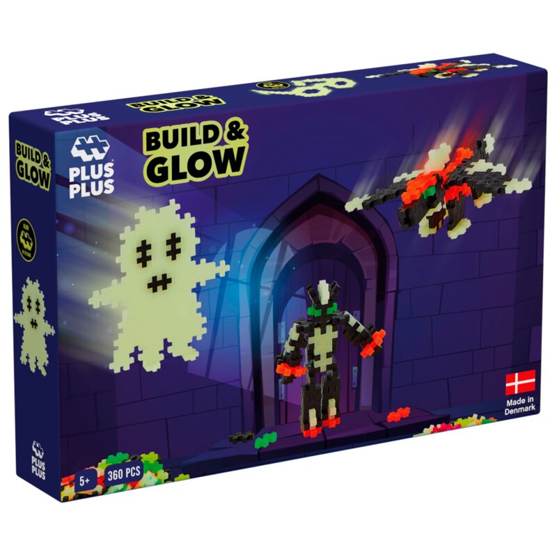 Klocki plastikowe PLUS-PLUS Basic Zestaw świecący 014-3808