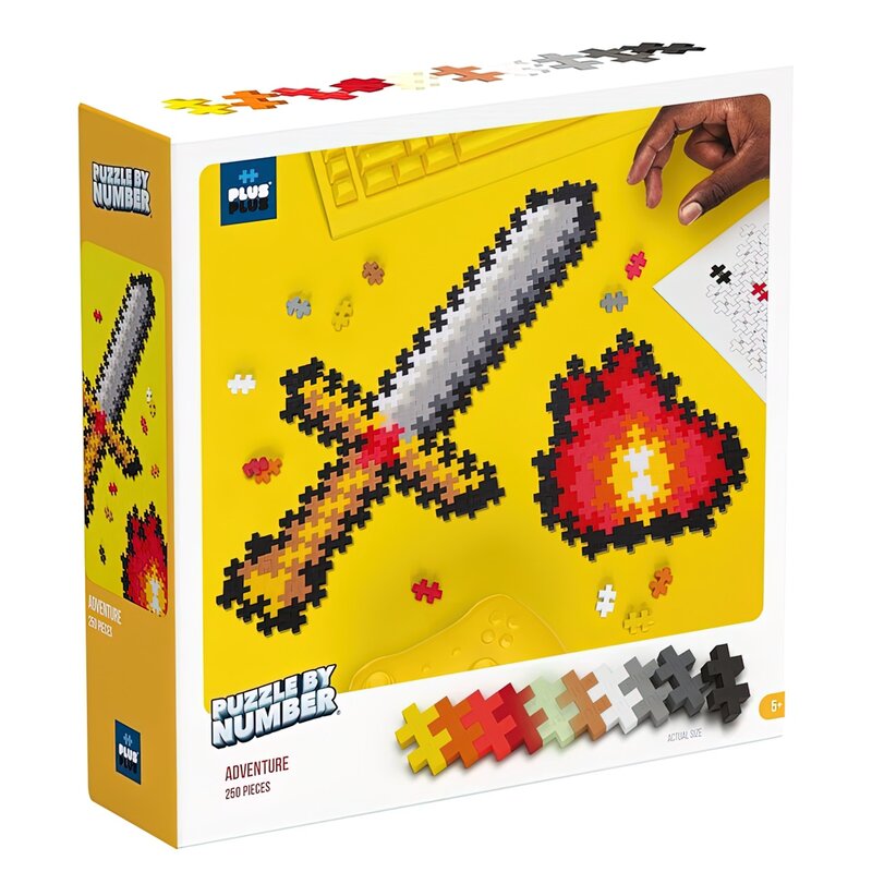 Klocki plastikowe PLUS-PLUS Puzzle by number Przygoda 014-3910