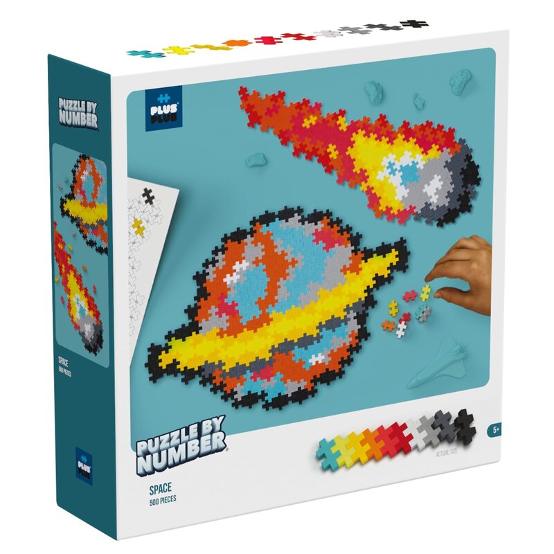 Klocki plastikowe PLUS-PLUS Puzzle by number Kosmos 014-3912