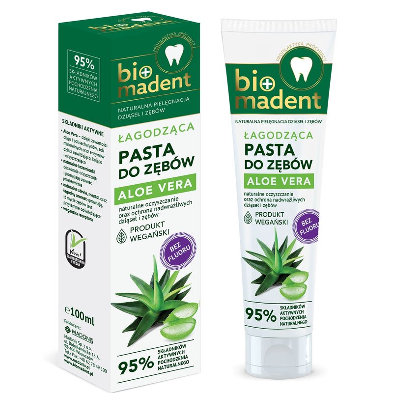 Pasta do zębów BIO MADENT Aloe Vera 100 ml