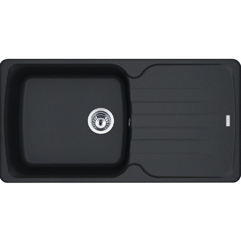 Zlewozmywak jednokomorowy z ociekaczem FRANKE Antea AZG 611-97 XL 114.0676.239 Onyx 50x97