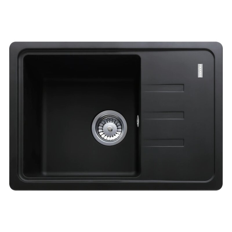 Zlewozmywak jednokomorowy z ociekaczem FRANKE Malta BSG 611-62 114.0676.317 Onyx 43.5x62