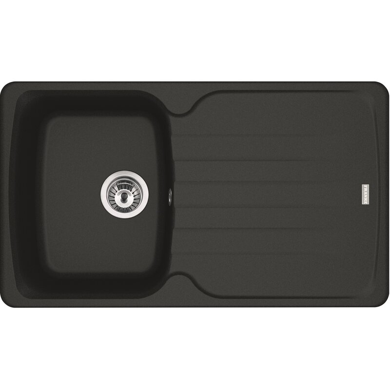 Zlewozmywak jednokomorowy z ociekaczem FRANKE Antea AZG 611-86 114.0676.244 Onyx 50x86