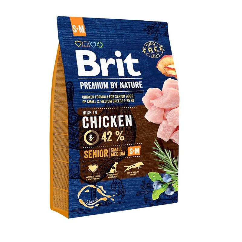 Karma dla psa BRIT Premium By Nature Senior Kurczak 3 kg
