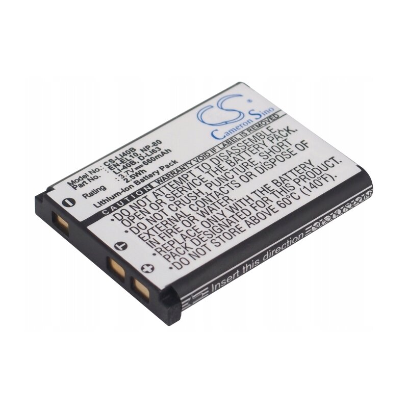 Akumulator CAMERON SINO CS-LI40B 660 mAh do aparatów Nikon/Casio/Pentax/Olympus