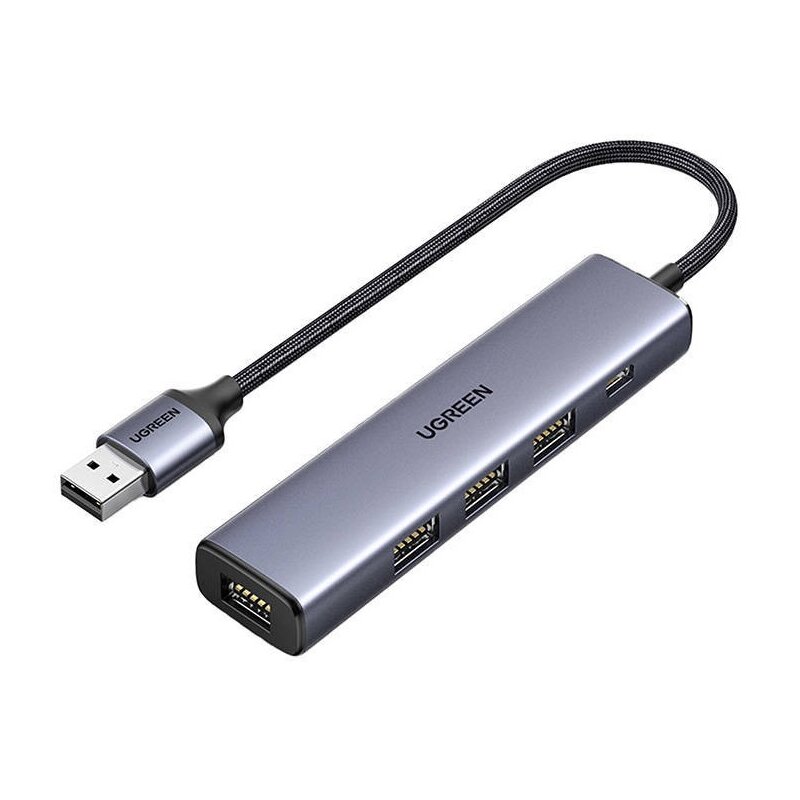 UGREEN CM473 Adapter Hub USB do 4x USB 3.0 1 x USB-C