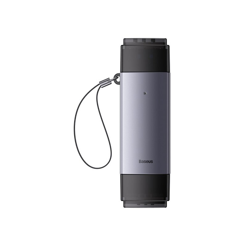 Czytnik kart pamięci BASEUS Lite Series SD/TF USB + USB-C Szary