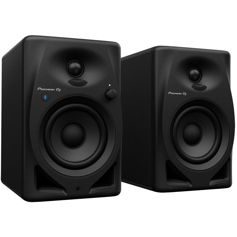 Aktywne, Podstawkowe kolumny głośnikowe PIONEER DJ DM-40D-BT Czarne (2 szt.), Bluetooth, Procesor DSP, Wypukły dyfuzor DECO